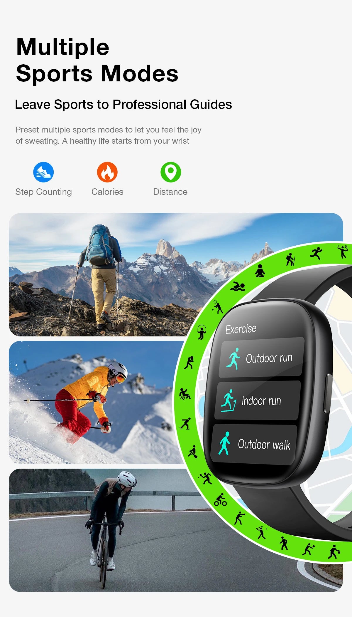 KHwatch S6 Man Watches 1.83" Screen IP67 Sport Waterproof Watches Bluetooth Call  Voice Assistant Digital Watch For Boy Teen Man