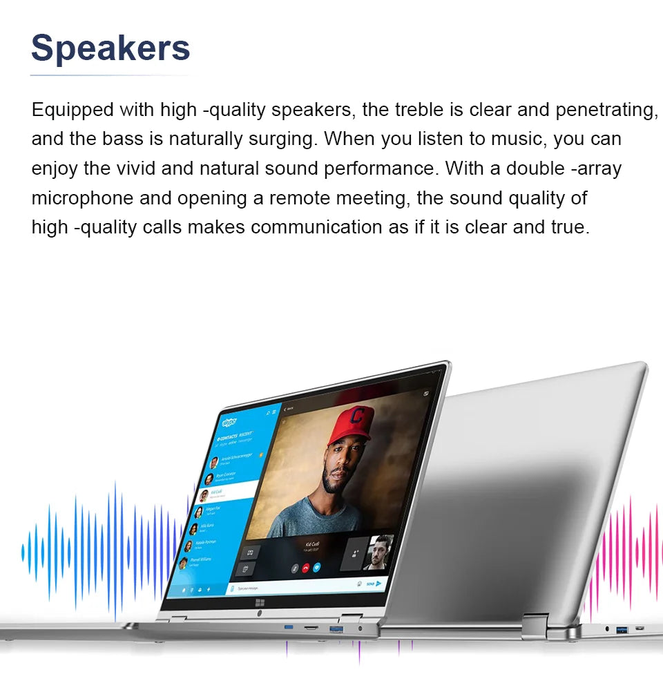 2 in 1 mini Laptop Computer Portable Touch Screen 11.6" Intel i7-8500Y 8GB 1TB Windows 11 Pro Office Learning Tablet PC Notebook