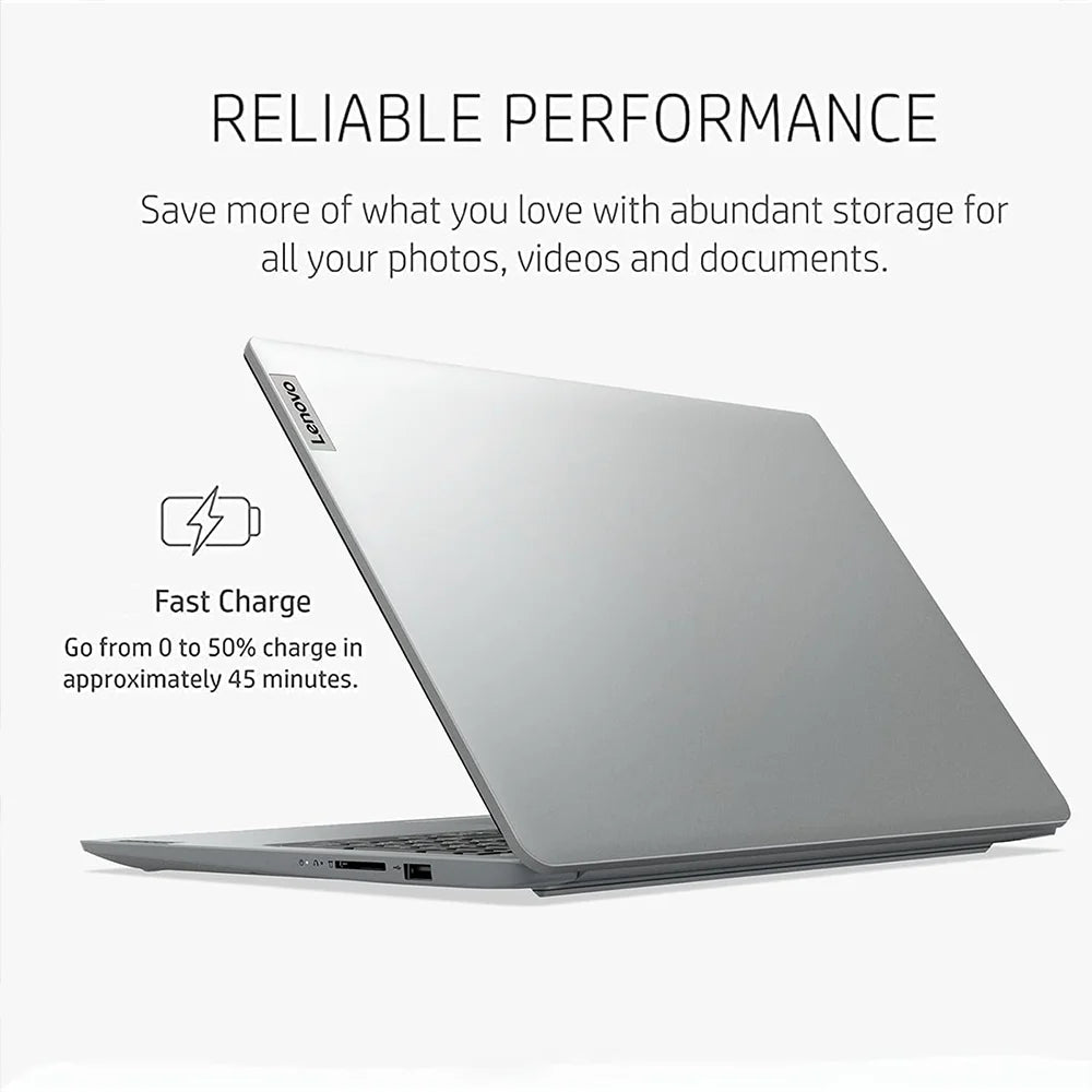 Lenovo Ideapad 1i 15.6" Business Laptop, Intel Celeron N4500, Up to 20GB RAM, 128GB eMMC+1TB PCIe SSD, WiFi 6, 1-Year Office 365