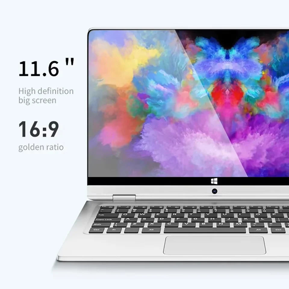 2 in 1 mini Laptop Computer Portable Touch Screen 11.6" Intel i7-8500Y 8GB 1TB Windows 11 Pro Office Learning Tablet PC Notebook