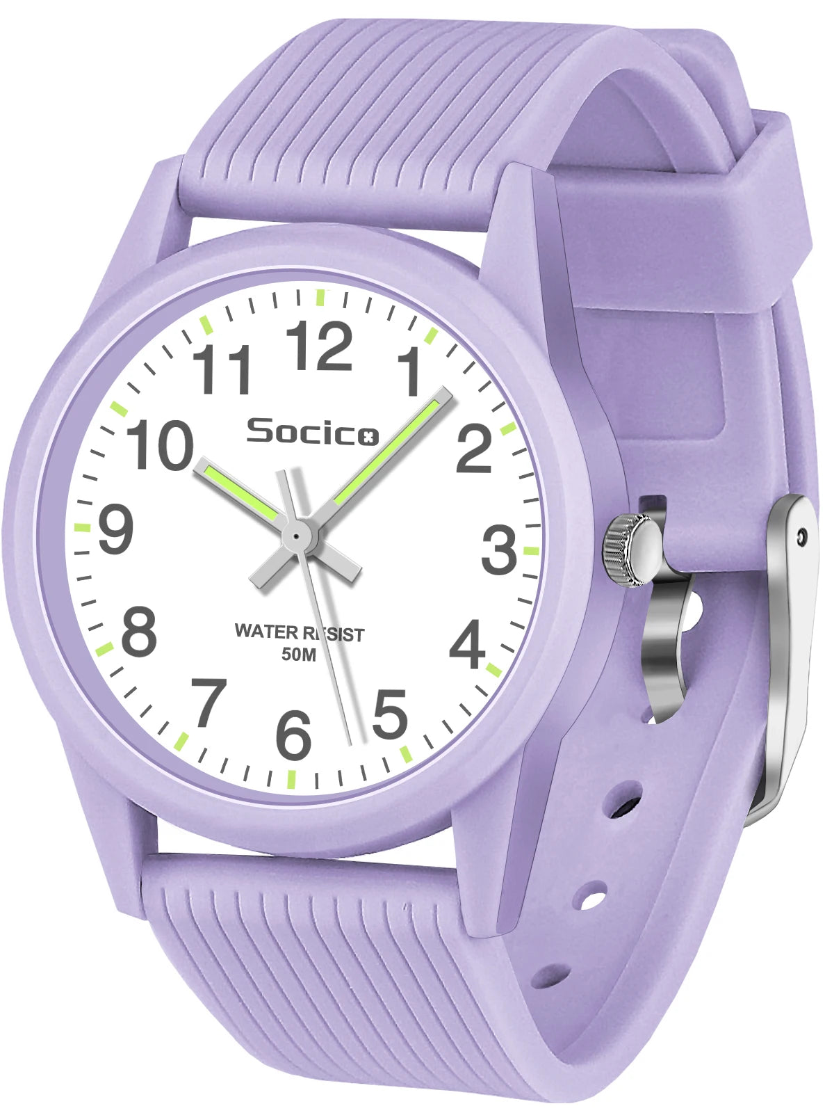 SOCICO Kids Analog Watches for Girls Boys Watches with Soft Band Learning Time 50M Waterproof Children Watch for Gift Ages 4-12