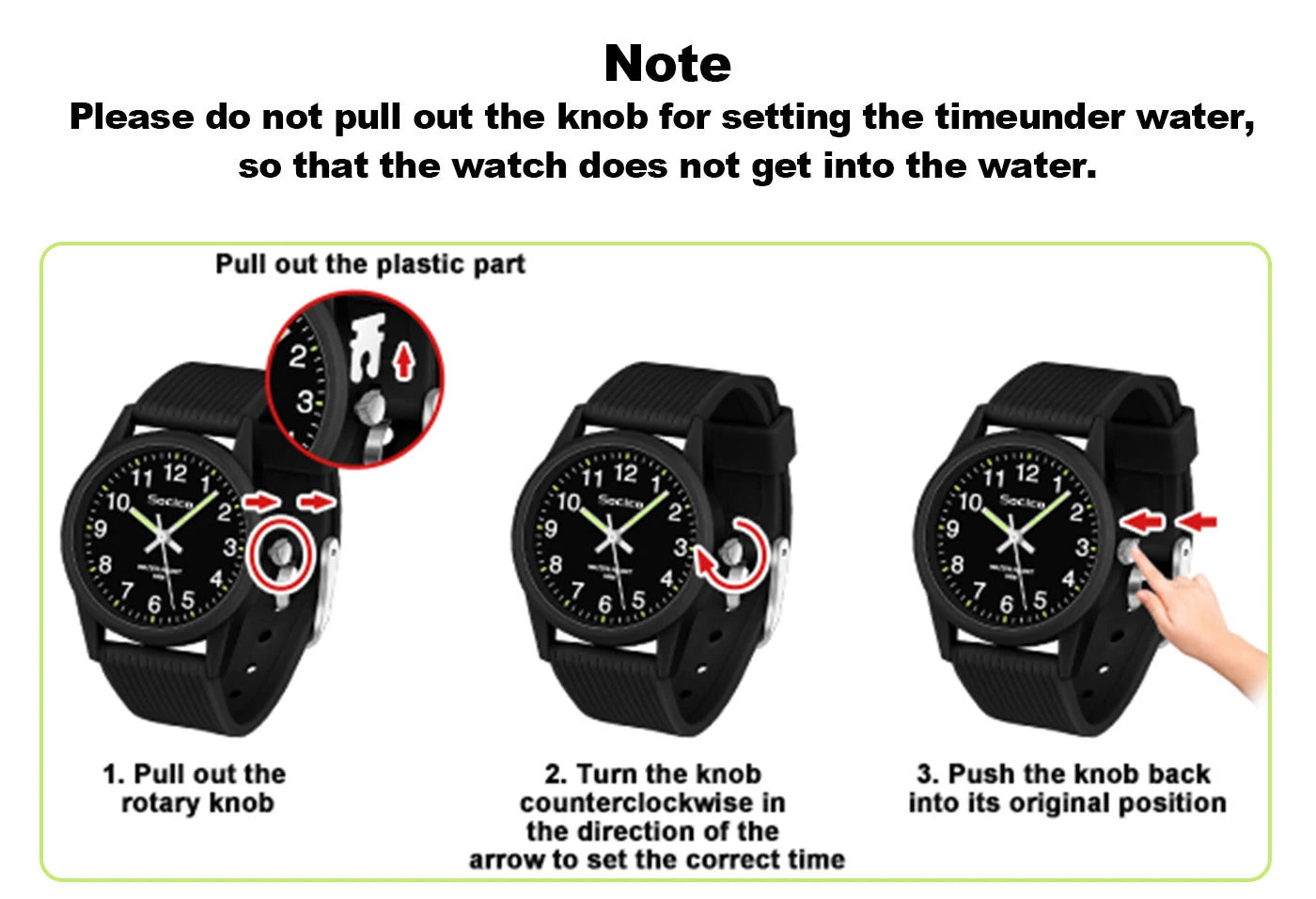 SOCICO Kids Analog Watches for Girls Boys Watches with Soft Band Learning Time 50M Waterproof Children Watch for Gift Ages 4-12