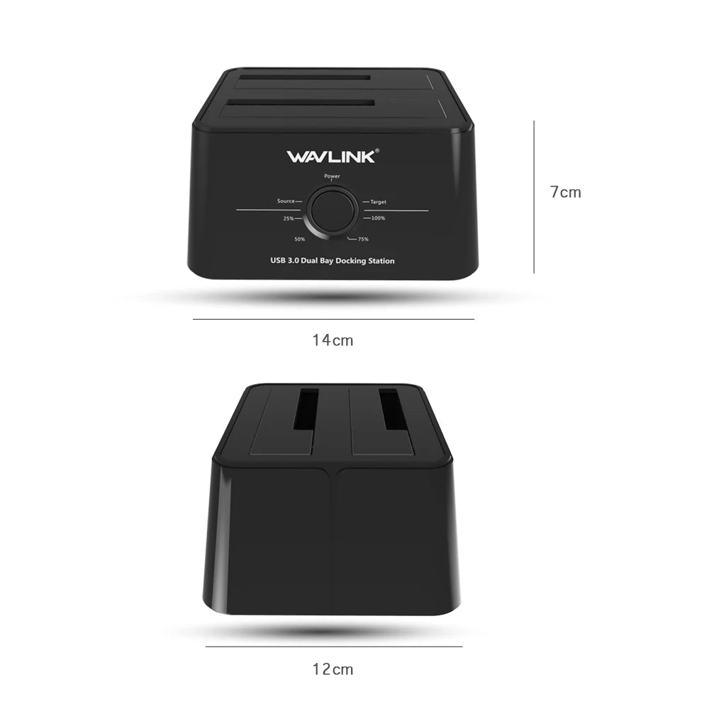 Wavlink HDD Docking Station Sata Hard Drive Enclosure SATA to USB 3.0 Adapter UASP For 2.5 3.5 SSD Disk Case HD Box Dock