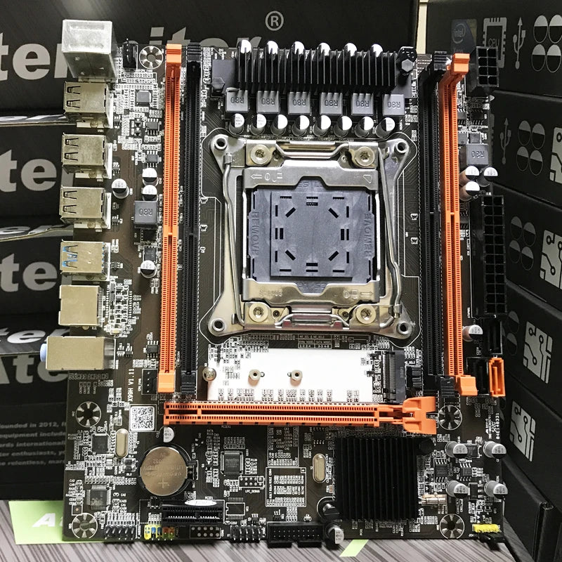 DDR4 2DDR4 DIMM Motherboard Set With Xeon E5 2620 V3 LGA2011-3 CPU 1 * 16GB = 16GB PC4 RAM 3200MHz DDR4 Memory RAM REG ECC