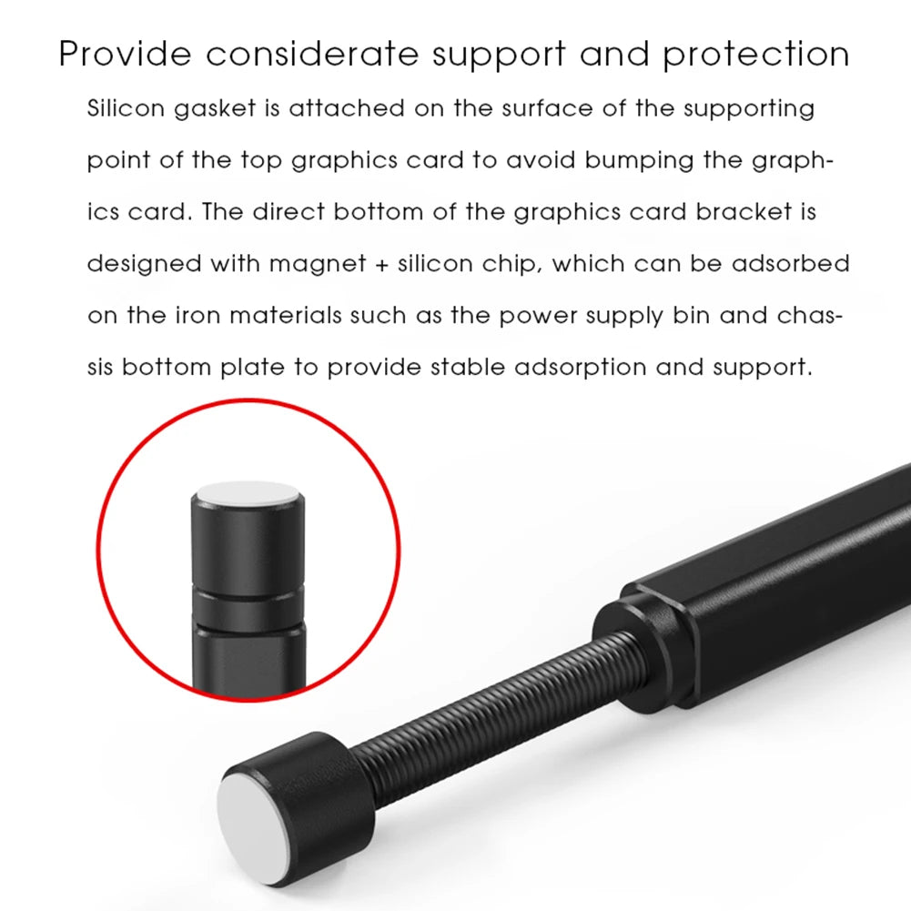 Graphics Card GPU Brace Support Adjustable Aluminum Alloy Video Card Sag Holder Bracket Jack Desktop PC Case Accessories