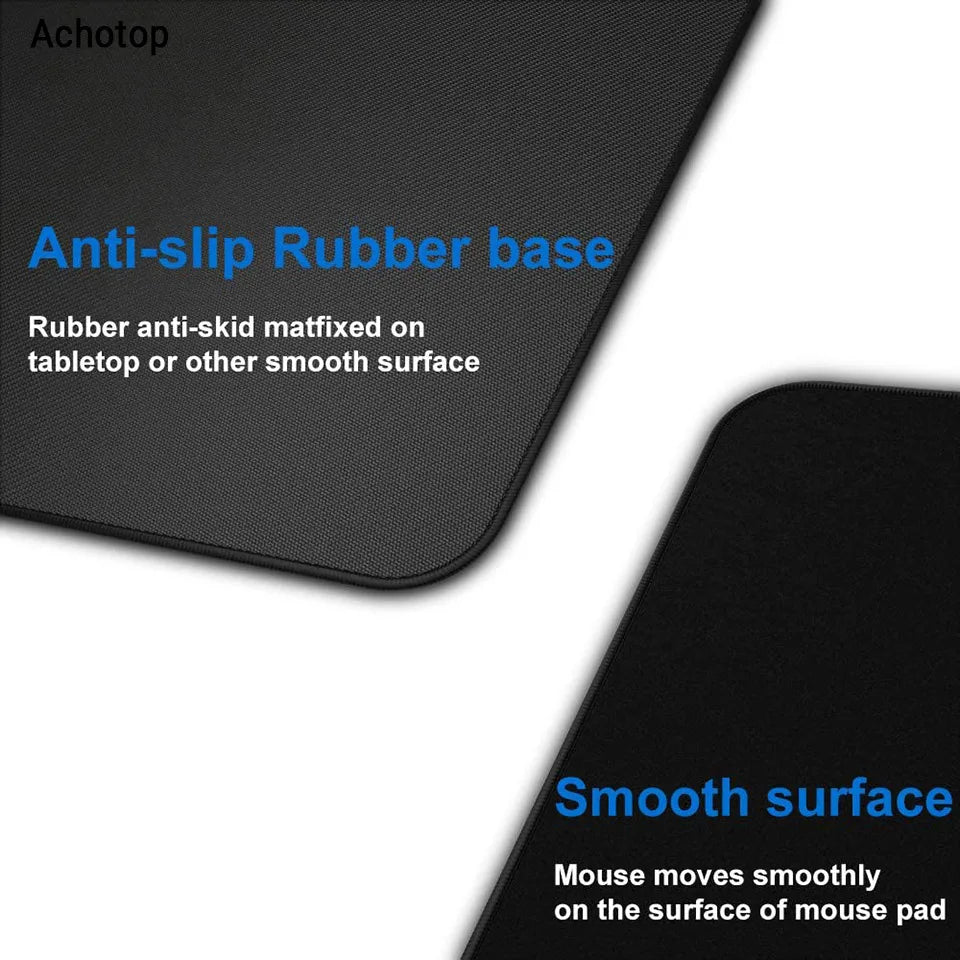 Cute Large Gaming Keyboard Mouse Pad XL Green Botany Computer Gamer Tablet pad Mousepad with Edge Locking Rubber Play Mice Mats