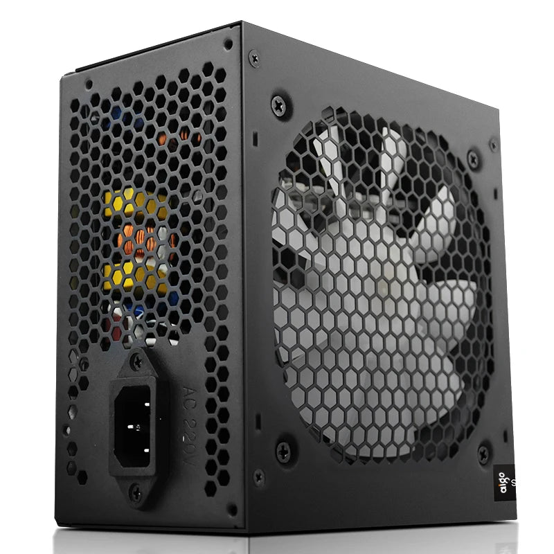 Aigo AK 500W 600W 700W PC PSU Power Supply Unit Gaming Quiet 120mm RGB Fan 220V ATX Desktop computer Power Supply for 7800x3d