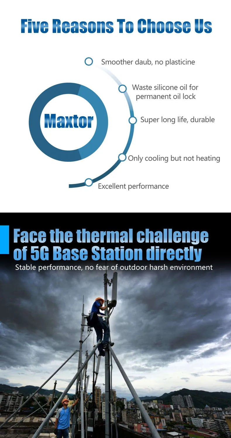 Maxtor Thermal Paste 200g CPU Paste Non-Conductive Thermal Conductive Grease Paste Heat Transfer Grease for CPU Graphics Cooling