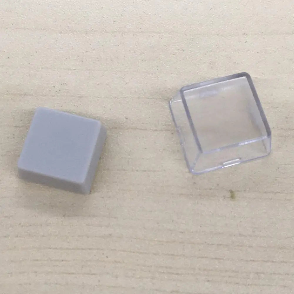 10Pcs Transparent Keycaps Double-layer Keycaps Removable Paper Clips Custom MX Switch Relegendable Keycap Shell Protection