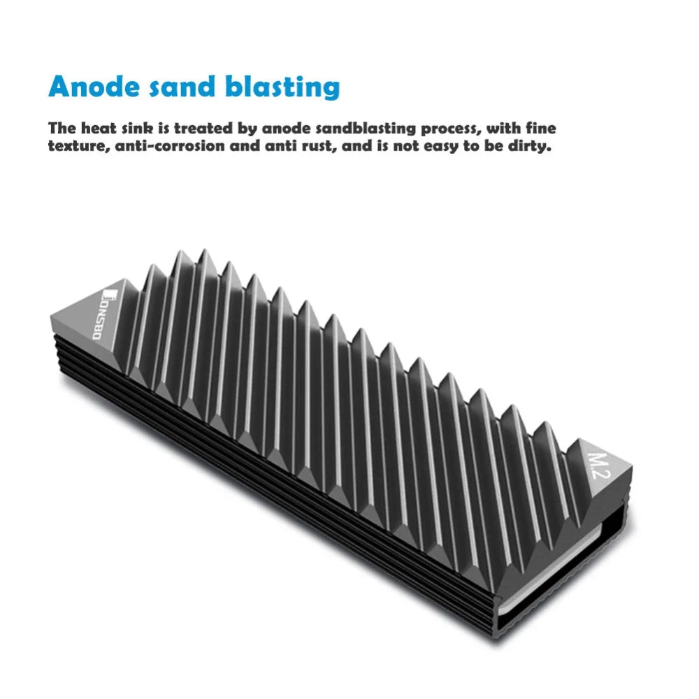 M2 SSD NVMe Heat Sink Jonsbo M2 2280 Solid State Hard Disk Aluminum Heatsink with Thermal Pad for Desktop PC Accessories