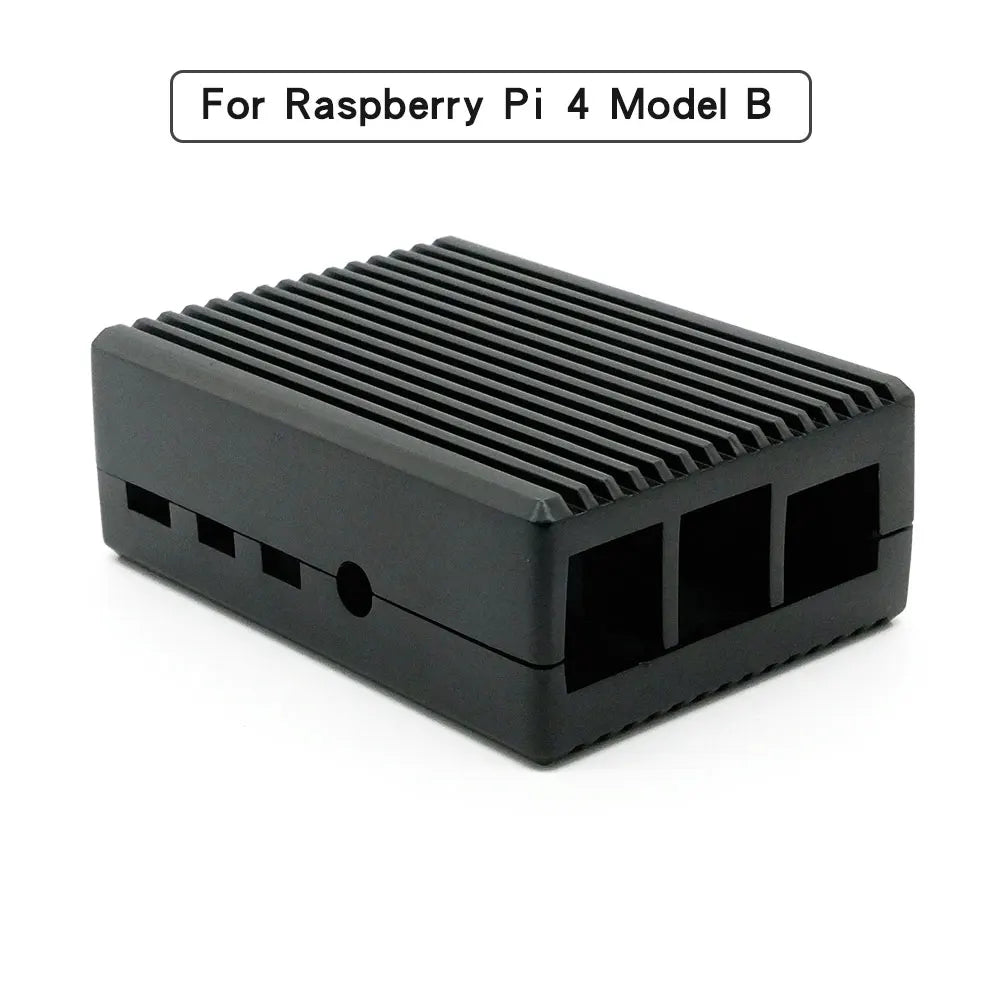 Raspberry Pi 4 Model B Dual Fans CNC Aluminum Alloy Case Metal 5 Color Armor Shell with Heat Sinks for Raspberry Pi 4B/3B+/3B