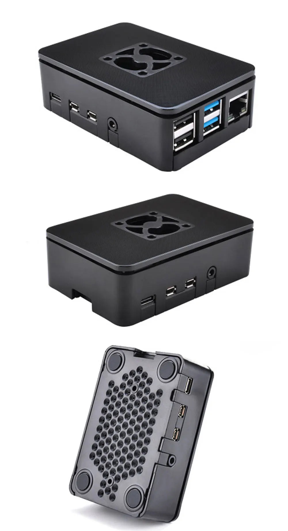 Raspberry Pi 4 Model B 2/4/8GB RAM + Case + Fan + Heat Sink + Power Adapter + 32/64 GB SD Card +HDMI-compatible Cable for RPI 4B