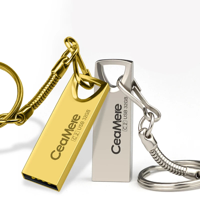 Ceamere 2PCS C2 USB Flash Drive 8GB/16GB/32GB/64GB Pen Drive Pendrive USB 2.0 Flash Drive Memory stick  USB disk 512MB 256MB