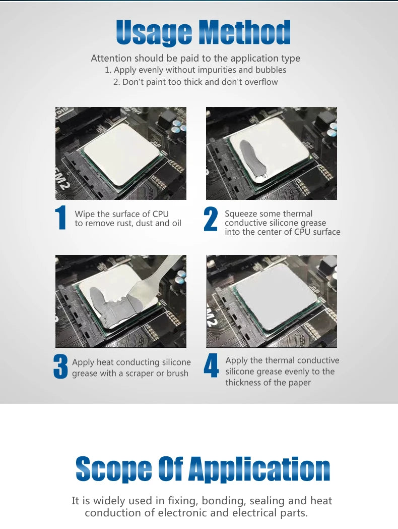 Maxtor Thermal Paste 200g CPU Paste Non-Conductive Thermal Conductive Grease Paste Heat Transfer Grease for CPU Graphics Cooling