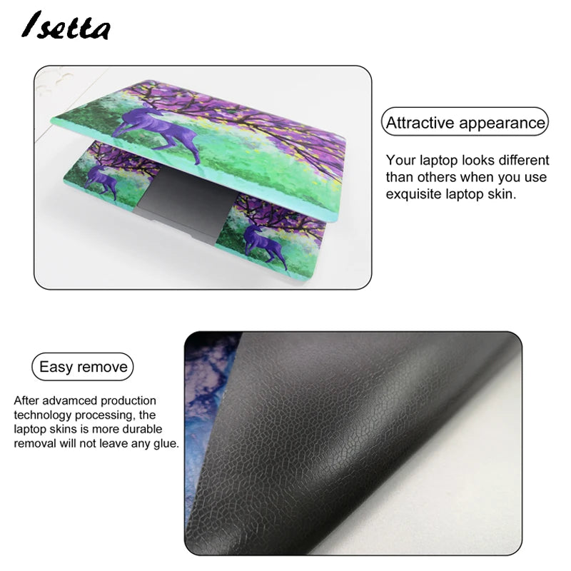 Protective Laptop Sticker Skin 15" PVC Vinyl Notebook Cover  Decal 11" for Macbook Hp Lenove Dell 14/17" Hot Selling 2022