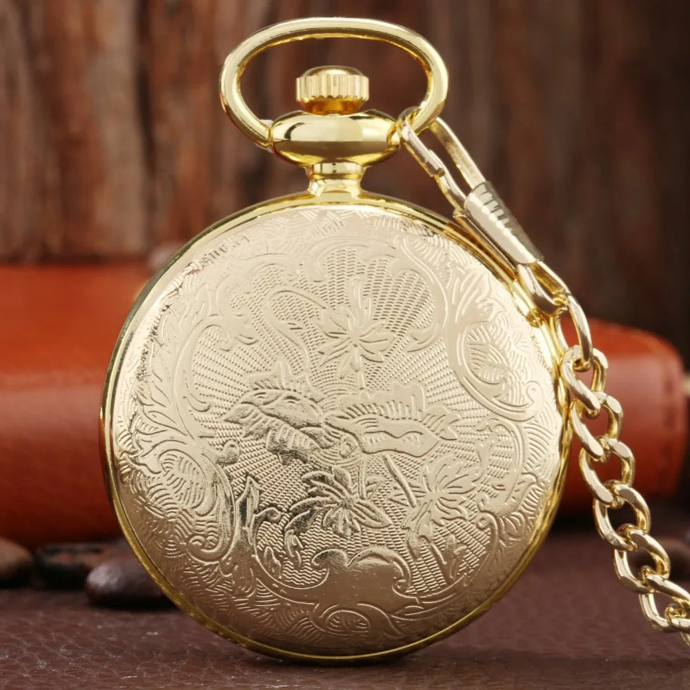 Noctilucent Fluorescent Open Face Arabic Numerals Quartz Pocket Watch Chain Luminous Pendant Jewelry Clock Gifts Men Women Kids