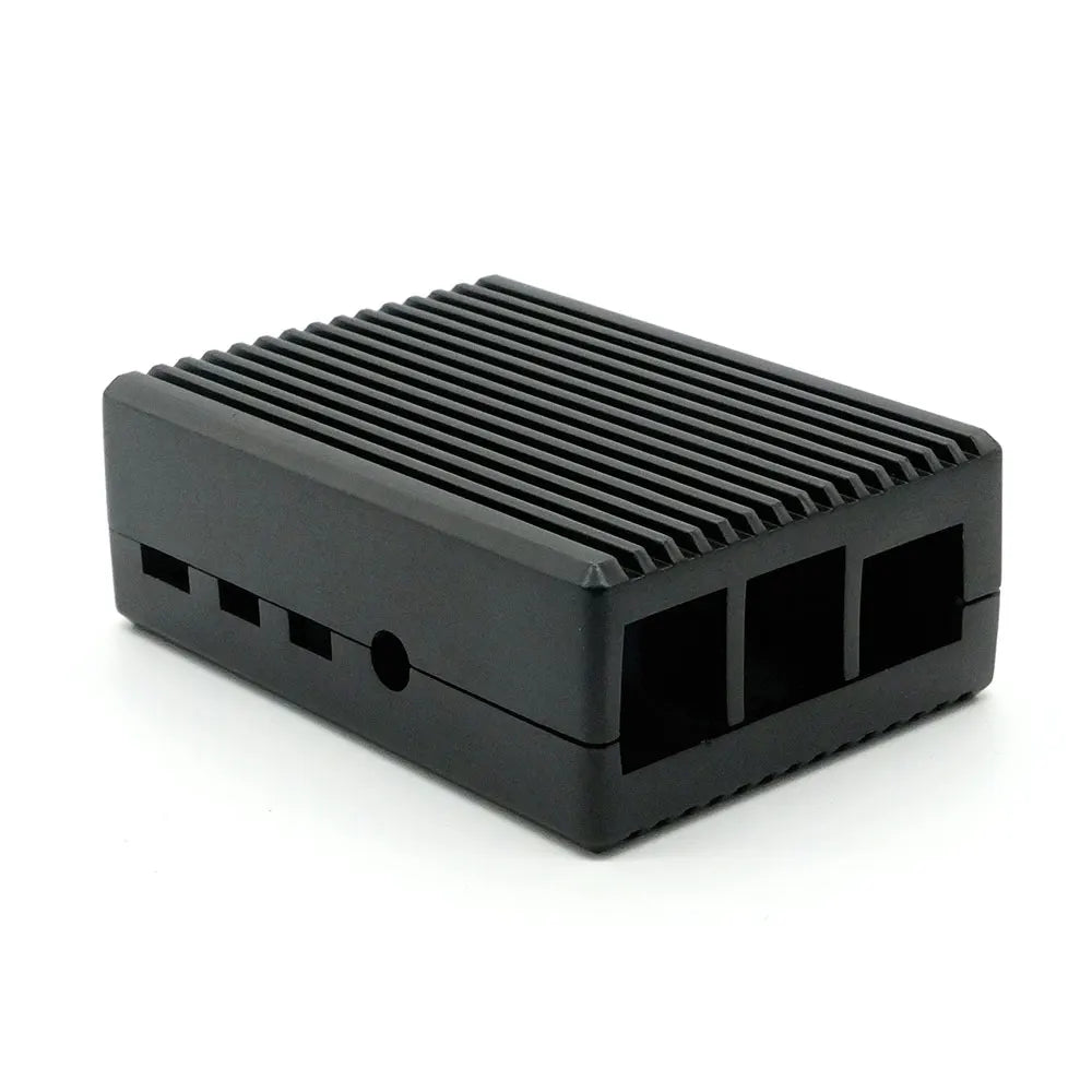 Raspberry Pi 4 Model B Black Dark Gray Aluminum Alloy Case Passive Cooling Shell Metal Enclosure Heat Dissipation for Pi 4