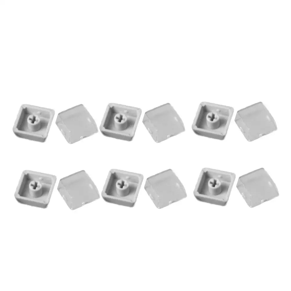 10Pcs Transparent Keycaps Double-layer Keycaps Removable Paper Clips Custom MX Switch Relegendable Keycap Shell Protection