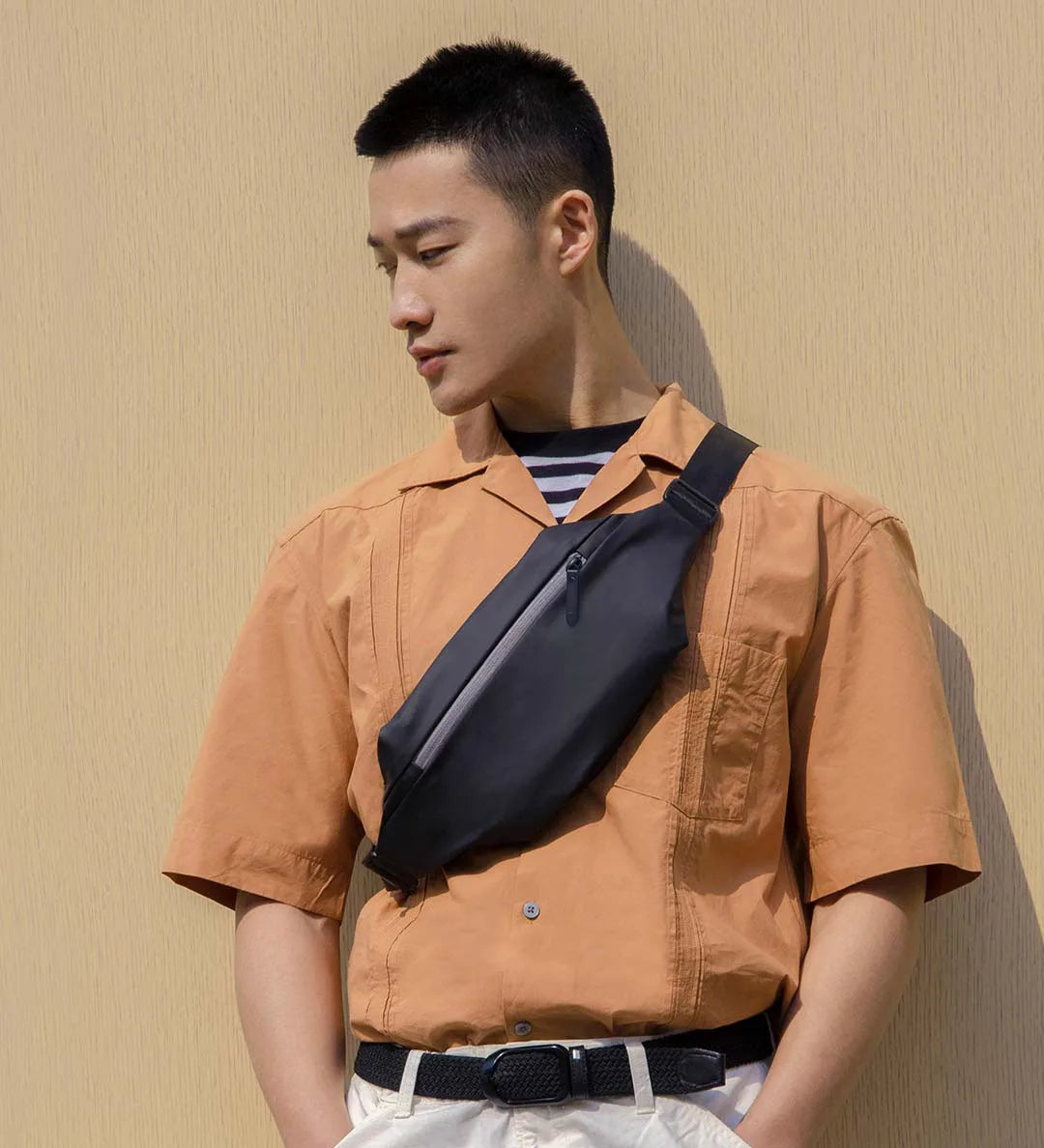 Xiaomi Mijia Backpack Sling Bag Leisure Chest Pack Small Size Shoulder Type Unisex Rucksack Crossbody Bag  2.25L Polyester