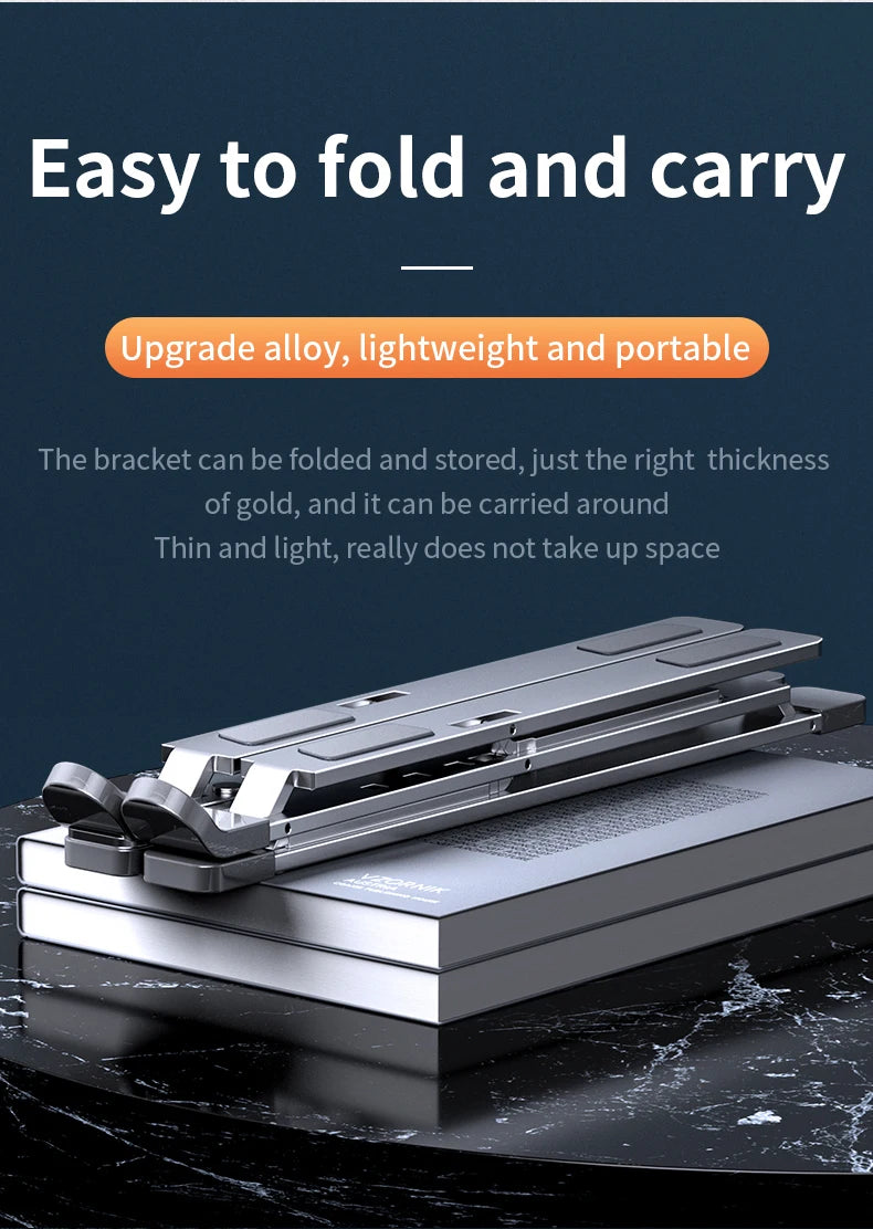 Adjustable Laptop Stand Aluminum For Macbook Computer PC iPad Tablet Table Support Notebook Stand Cooling Pad Laptop Holder Base