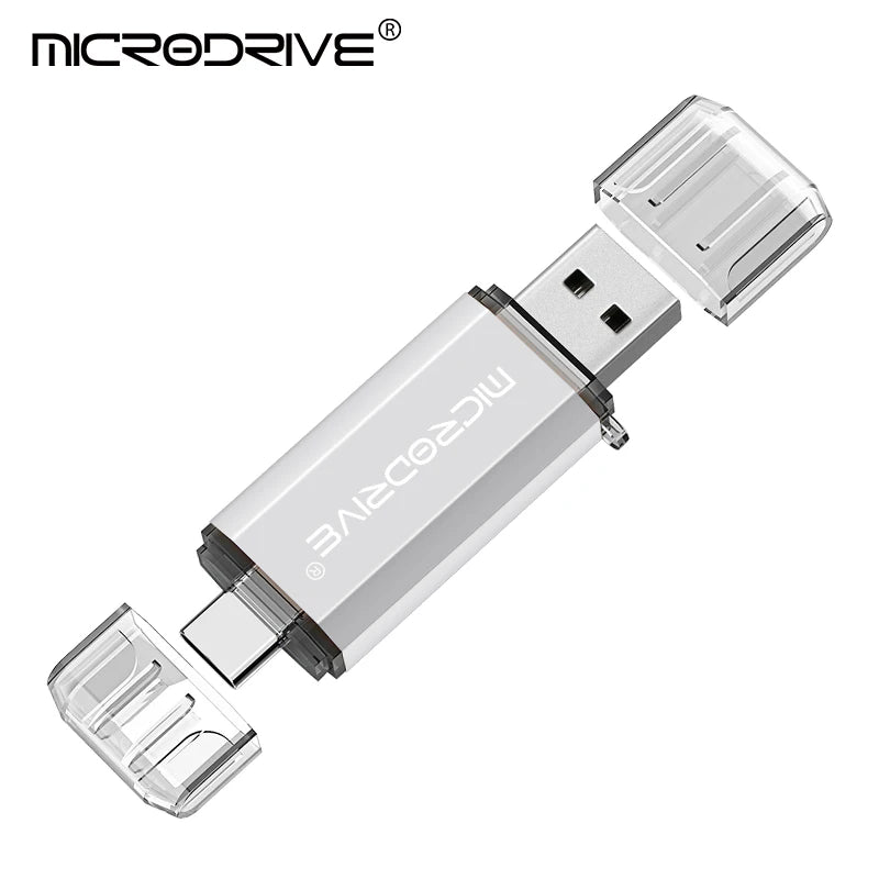 OTG USB Flash Drive 8GB 16GB for Android Phone 64GB pendrive 128gb 32GB type c pen drive Metal memory stick cle usb