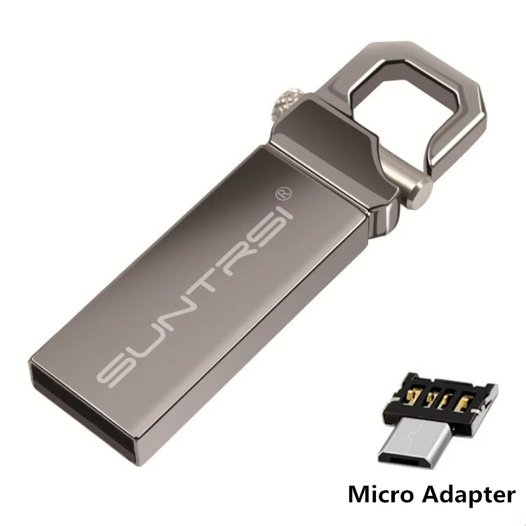Suntrsi USB Flash Drive 64G 32gb pendrive16g 8G 128G Pen drive флешка waterproof  usb флэш-накопители 2.0 memory stick gift