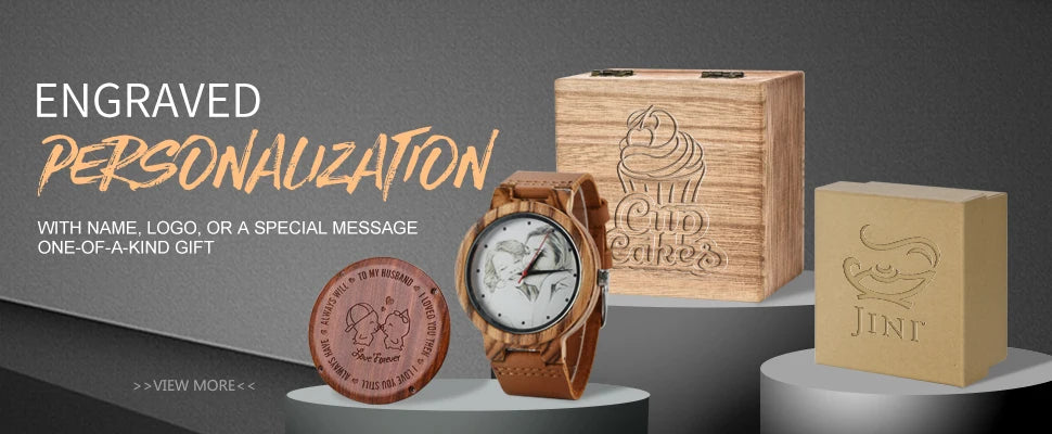 BOBO BIRD Simple Design Couple Watch Wood Wristwatch Men Women Customized Text on Box Lovers Gift Anniversary Christmas Gifts