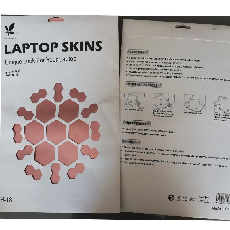Protective Laptop Sticker Skin 15" PVC Vinyl Notebook Cover  Decal 11" for Macbook Hp Lenove Dell 14/17" Hot Selling 2022
