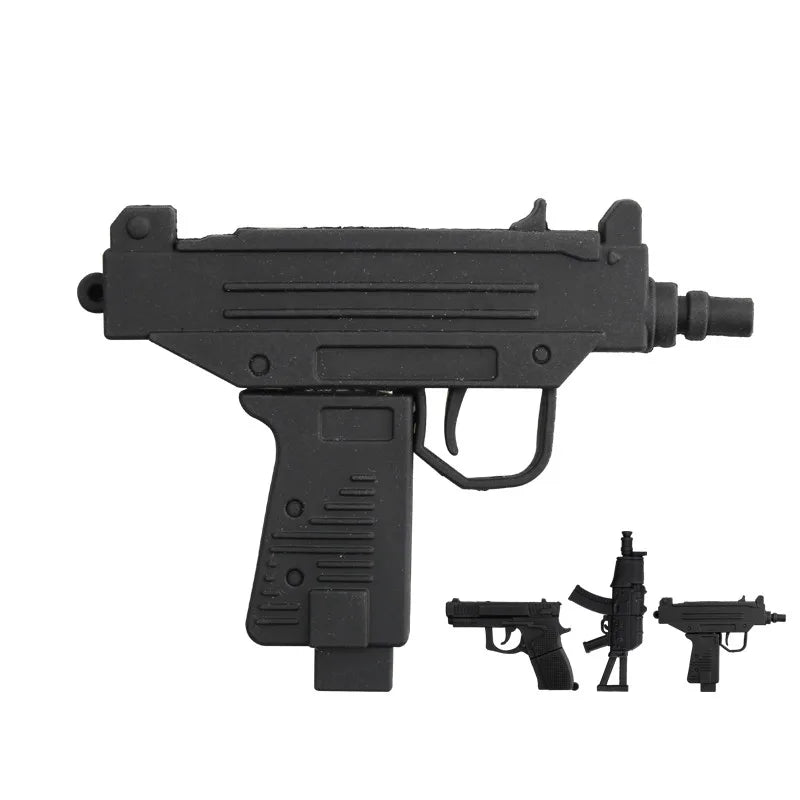 Suntrsi usb Flash Drive 2.0 64G Cartoon Gun model 32GB pendrive 128G 16GB  pen drive 8GB usb флешка Memory Stick gift For PC