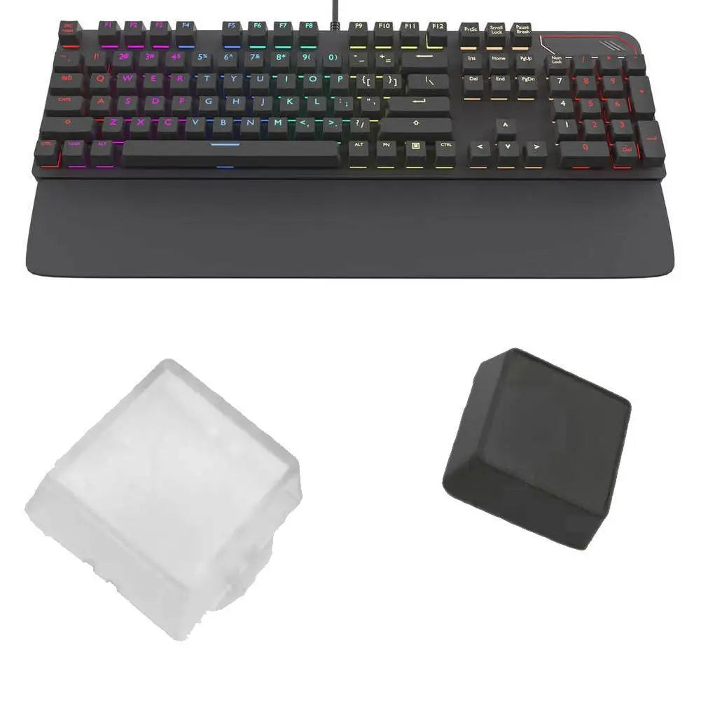 10Pcs Transparent Keycaps Double-layer Keycaps Removable Paper Clips Custom MX Switch Relegendable Keycap Shell Protection