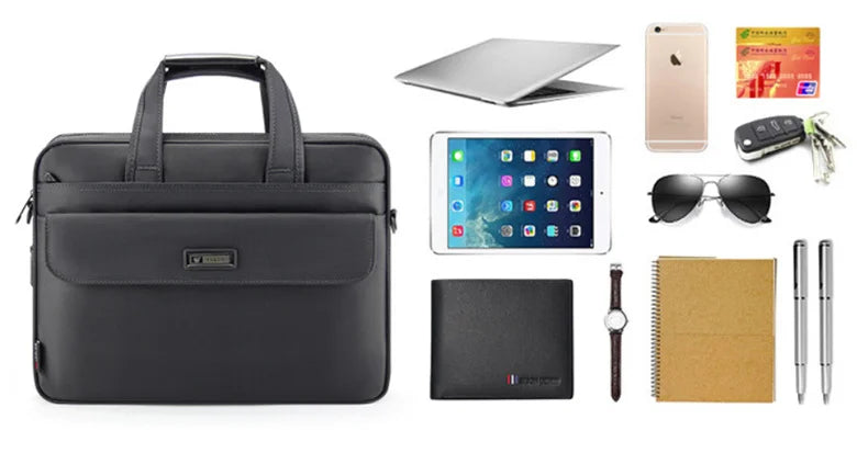 Men's Laptop Briefcase Brand Men Computer Handbags Waterproof Durable Nylon 15.6 Inch Laptops Bags Boys Shoulder Files Books Bag