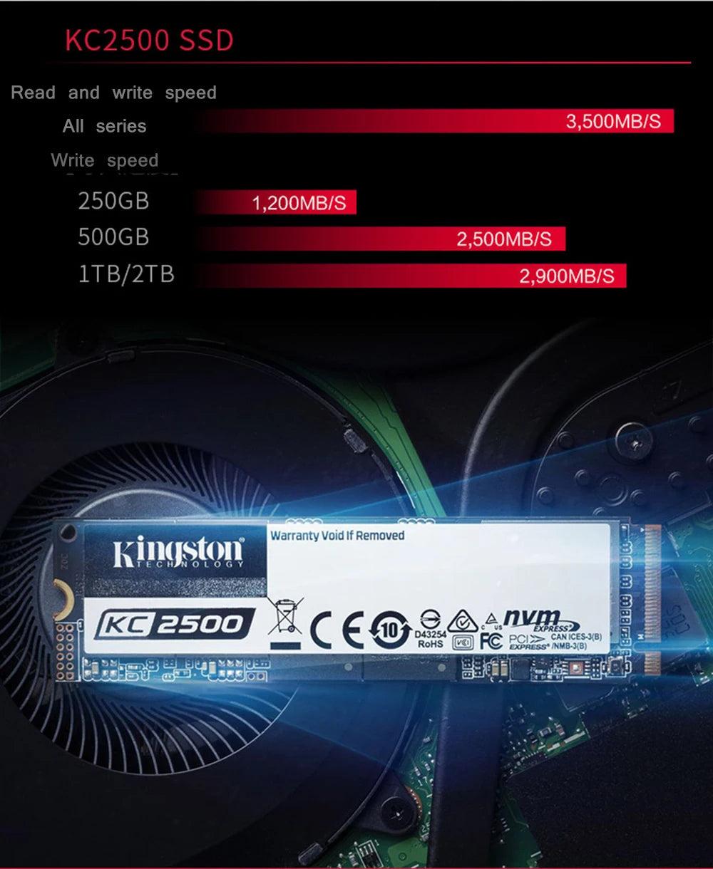 Kingston NEW NV3 NVMe M.2 2280 M 2 SATA SSD 2TB 1 TO 500GB 1TB Internal Solid State Drive Hard Disk 250G NV2 M2  For PC Notebook