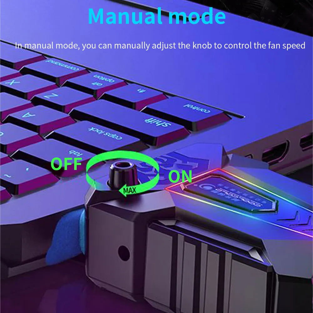TISHRIC Portable Laptop Cooler External Extracting Laptop Cooling Fan Air Cooler Notebook For 15 15.6 17 Inch Laptop Accessories