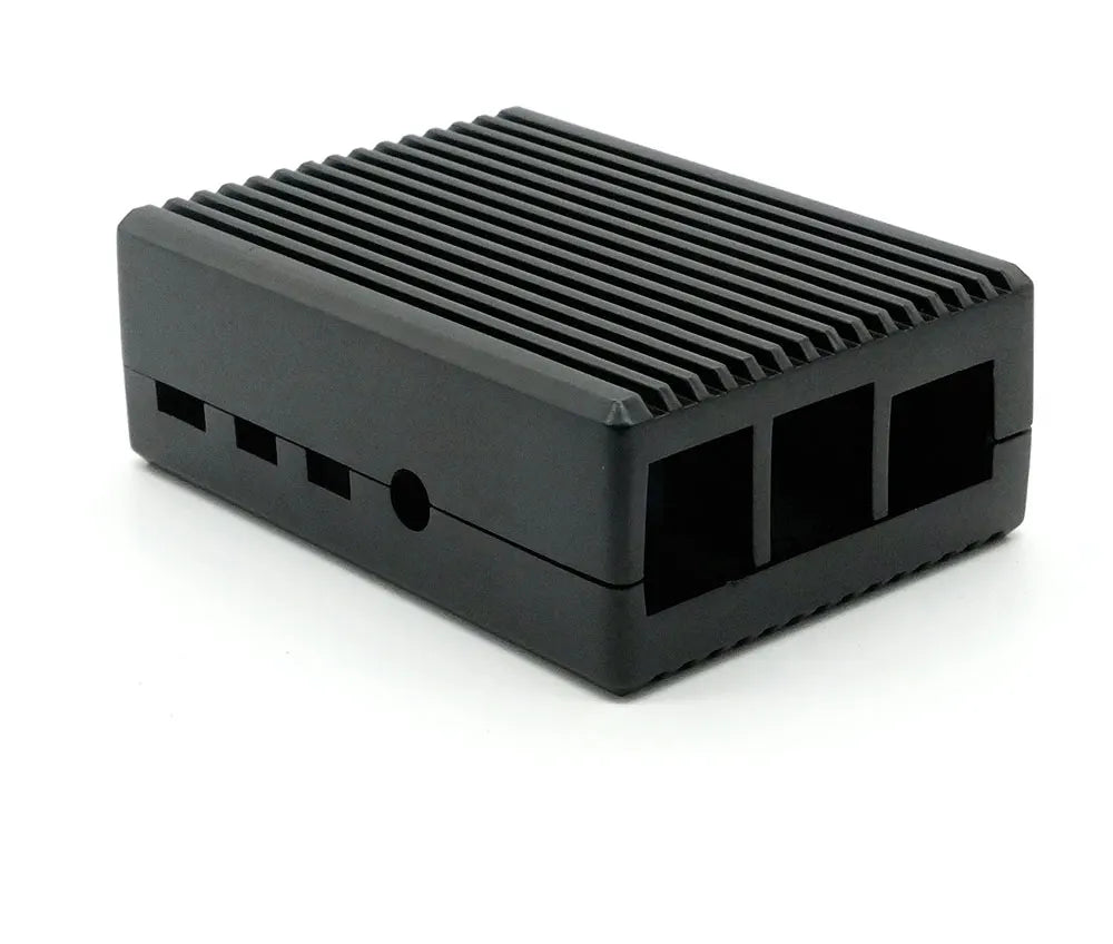 Raspberry Pi 4 Model B Black Dark Gray Aluminum Alloy Case Passive Cooling Shell Metal Enclosure Heat Dissipation for Pi 4