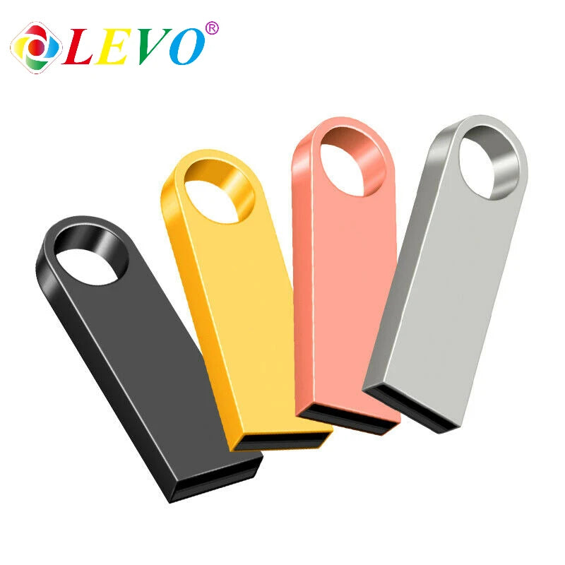 High Speed USB Flash Drive Metal Pen Drive 16GB 32GB 64GB 128GB 256GB Pendrives Waterproof USB Stick 2.0 Memory Stick