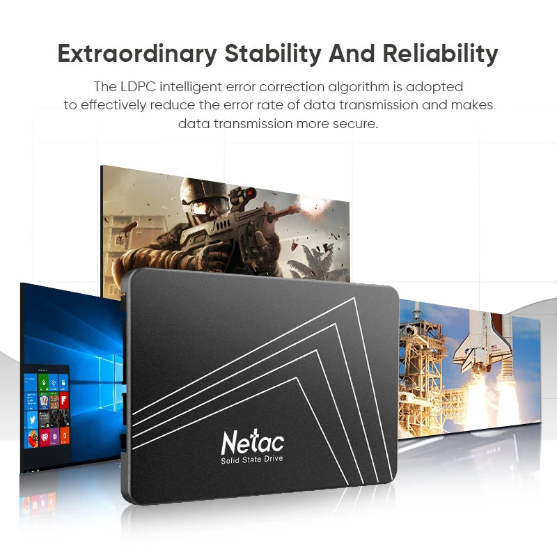 Netac SSD 1tb 2tb 2.5 Inch SSD SATA3 SATA 512gb 256gb 128gb 480gb Internal Solid State Hard Drive Disk for Laptop Desktop