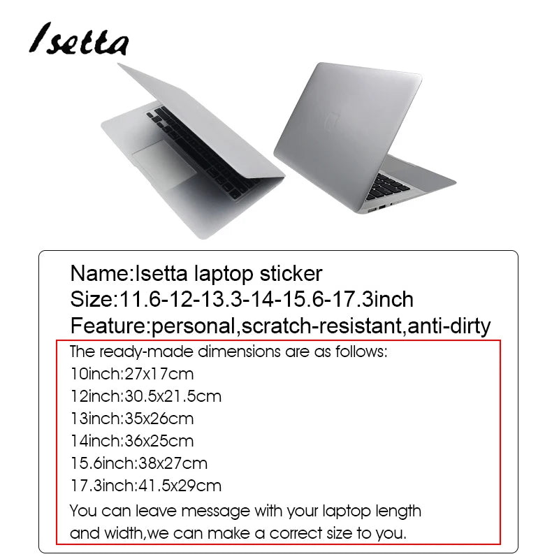 15.6 Laptop Skin sticker Silver Golden Laptop Protector Cover hp Fits for 10/12/13/14/15/17 inch Hp Dell Lenovo Asus Acer
