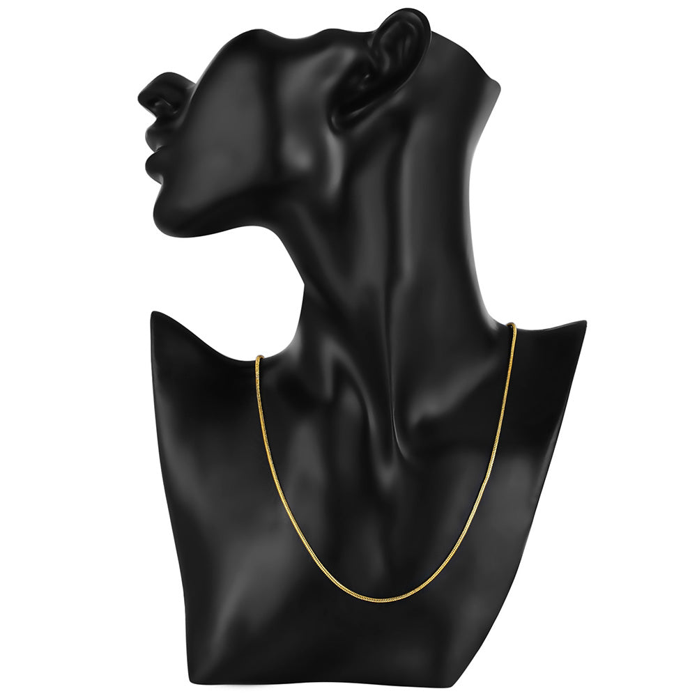 New 925 Sterling Silver 2MM Snake Chain 18K gold color Necklaces 16/18/20/22/24/26/28/30 Inches Women Men Jewelrys Gifts