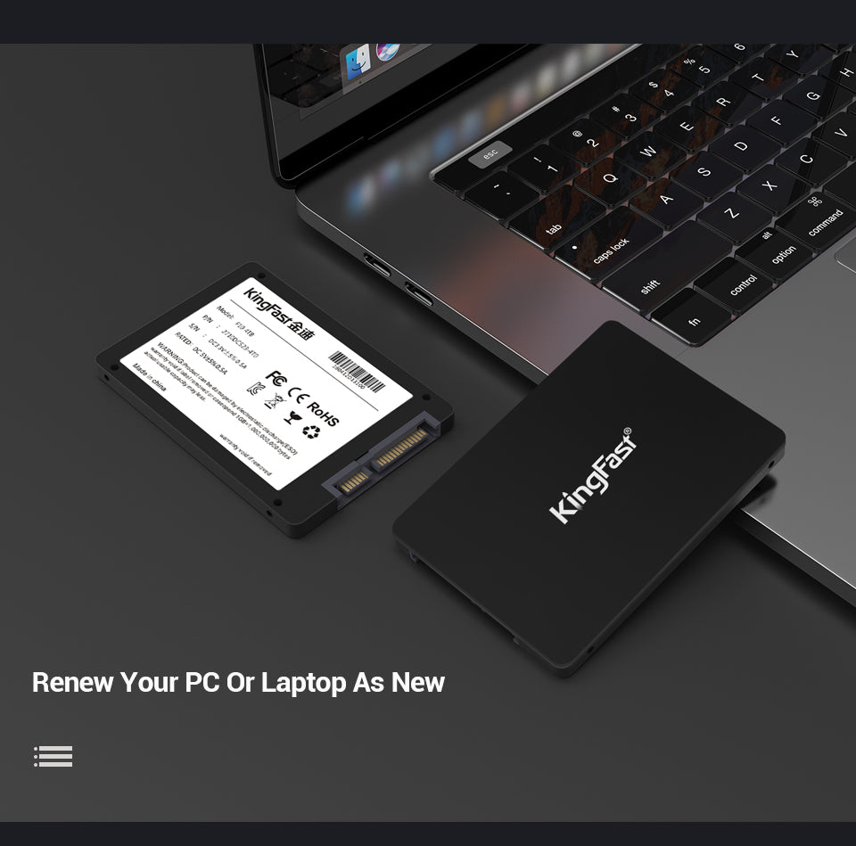 KingFast SSD SATA 1 TB 120 GB 128GB 240 GB 256GB 512GB 2TB HD SSD Hard Disk Internal Solid State Drive for Laptop Desktop PC