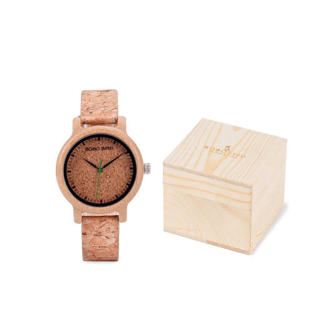 BOBO BIRD Simple Design Couple Watch Wood Wristwatch Men Women Customized Text on Box Lovers Gift Anniversary Christmas Gifts