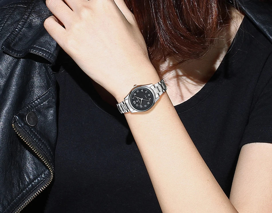 WWOOR Watch Women fashion Designer Style Quartz Casual Ladies Wrist Watch arabic numerals Small Bracelet Watches Stainless Steel