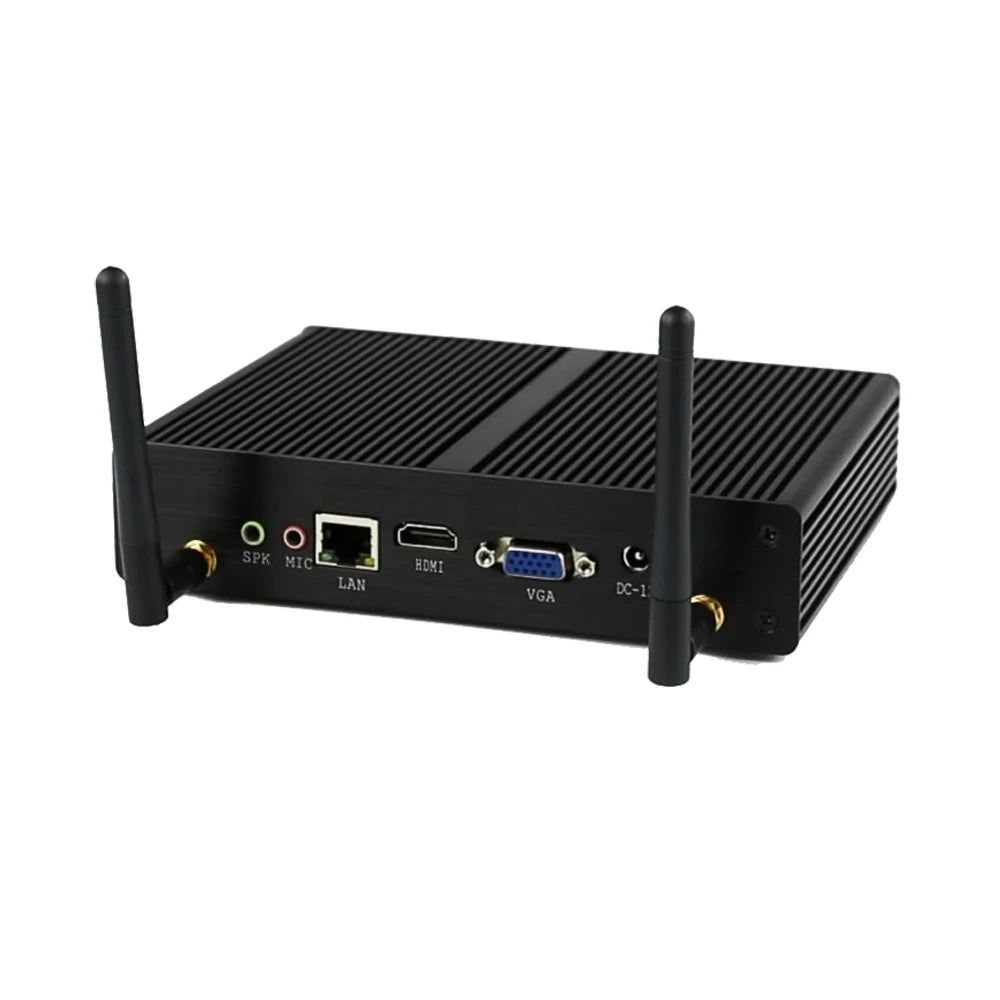 BEBEPC Fanless Mini PC Intel Core i3-4005U HD i3 7100U i5-4200U Windows 10/7 Mini Computer Desktop HTPC HDMI Desktop mini pc