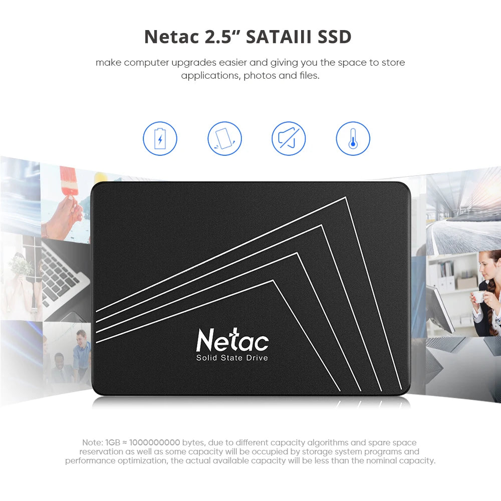 Netac SSD 1tb 2tb 2.5 Inch SSD SATA3 SATA 512gb 256gb 128gb 480gb Internal Solid State Hard Drive Disk for Laptop Desktop
