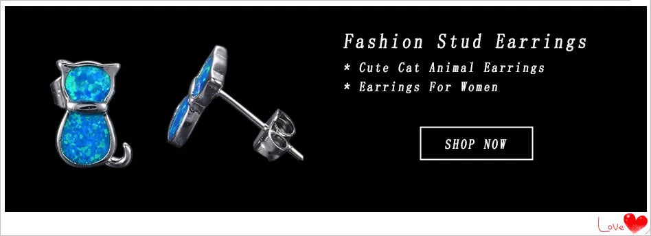 Exquisite Geometric Blue Imitation Fire Opal Stud Earrings For Women Accessories Jewelry Fashion Rhinestones Women Earrings Gift