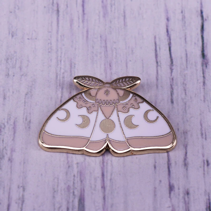 Moth Enamel Pin  Needle Minder Witch pin Witchcraft and Wizardry brooch