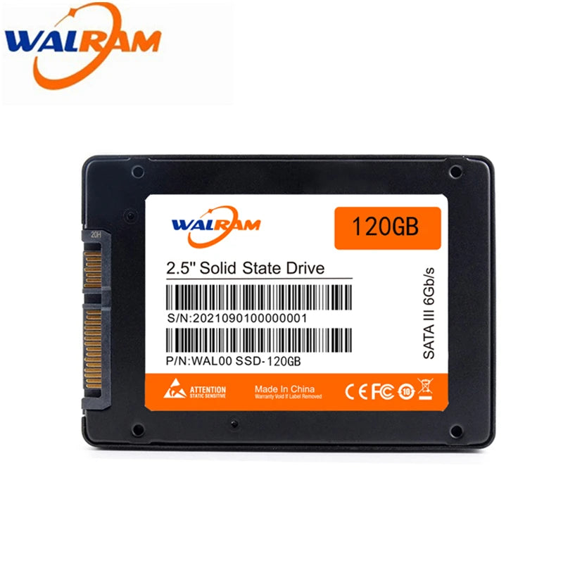 WALRAM Sata3 ssd 120GB 128GB 240GB 60GB 256GB 480GB 512gb 1TB Hdd 2.5 Hard Disk Disc Internal Solid State Drive ssd 120 gb