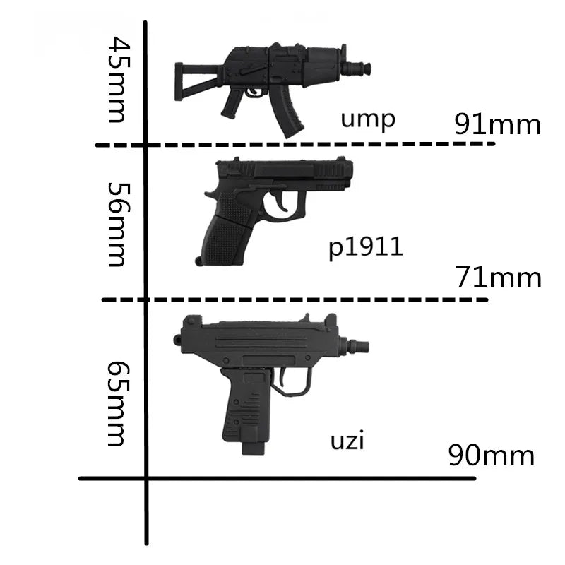Suntrsi usb Flash Drive 2.0 64G Cartoon Gun model 32GB pendrive 128G 16GB  pen drive 8GB usb флешка Memory Stick gift For PC