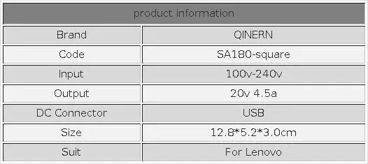 20V 4.5A 90W USB Pin OT-APB03 Laptop Charger For Lenovo ThinkPad X1 Ultrabook B40 G50 M4400 M4450 Z50 Z505 Essential G400s G405s