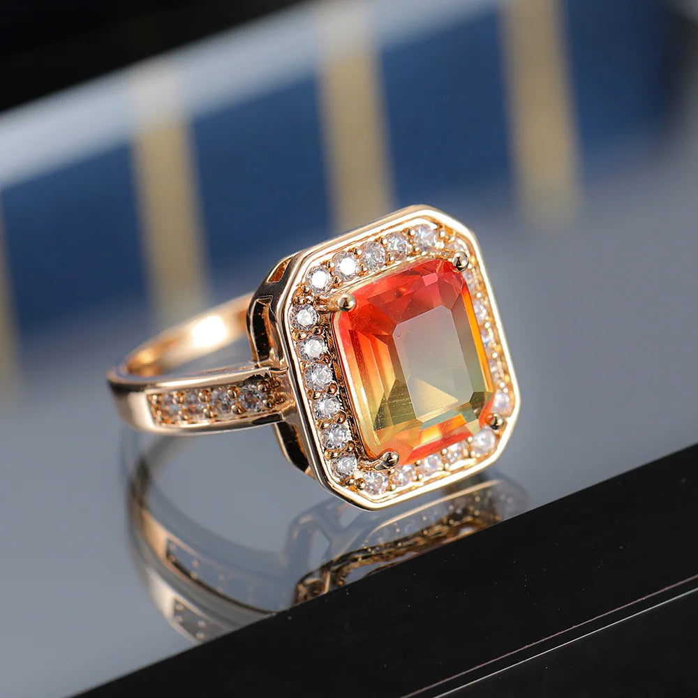 Beautiful Tourmaline Cut Nano Simulated Zultanite Color Change Diaspore Women Wedding Cocktail Ring 925 Sterling Plata
