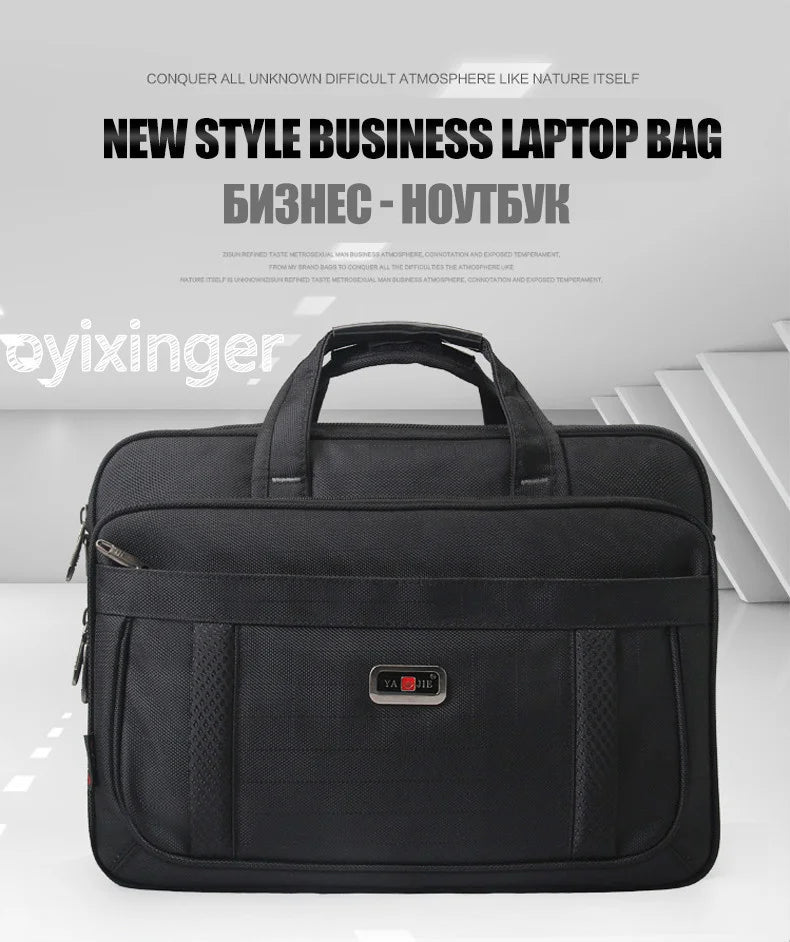 Men's Laptop Briefcase Brand Men Computer Handbags Waterproof Durable Nylon 15.6 Inch Laptops Bags Boys Shoulder Files Books Bag